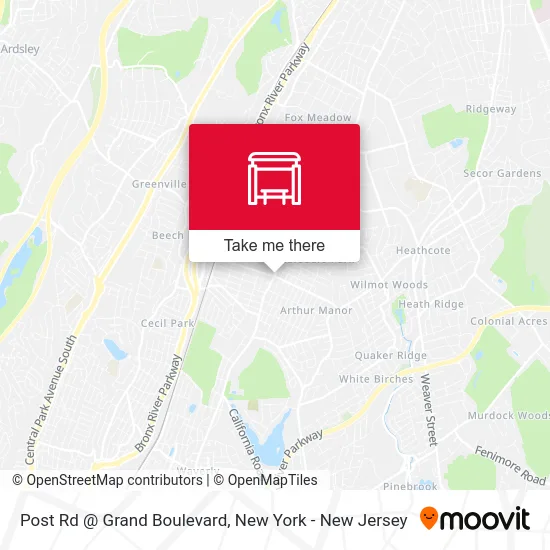 Post Rd @ Grand Boulevard map