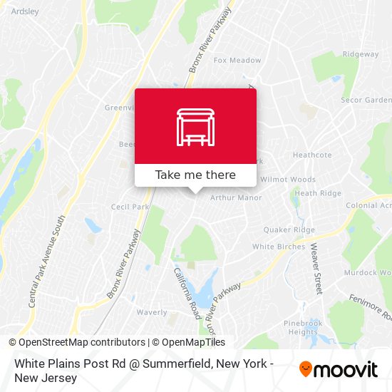 White Plains Post Rd @ Summerfield map