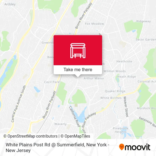 White Plains Post Rd @ Summerfield map