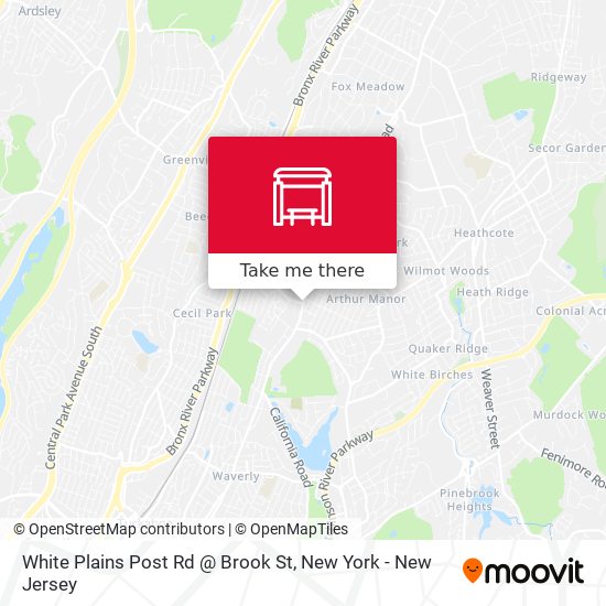 Mapa de White Plains Post Rd @ Brook St