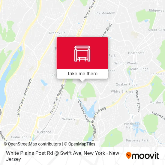 White Plains Post Rd @ Swift Ave map