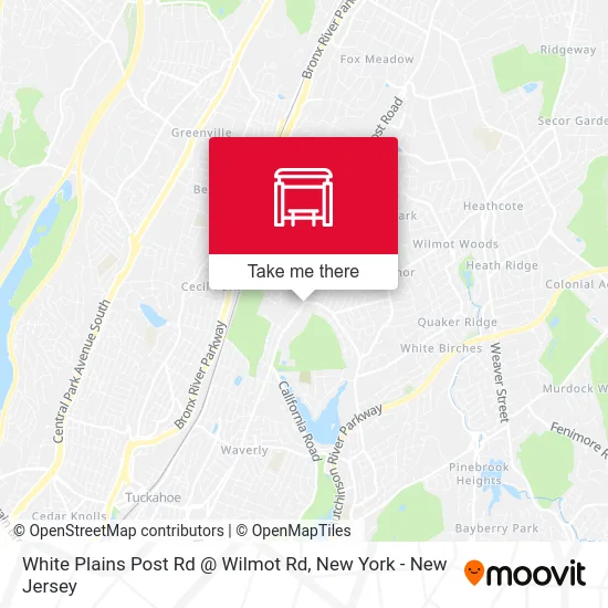 White Plains Post Rd @ Wilmot Rd map