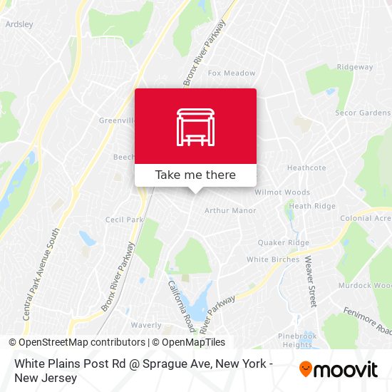White Plains Post Rd @ Sprague Ave map