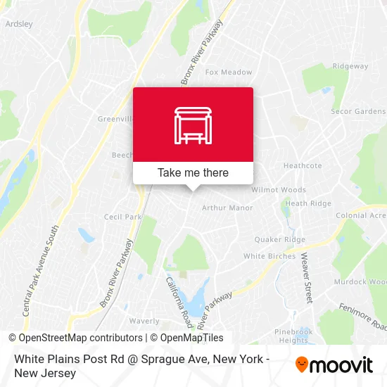 White Plains Post Rd @ Sprague Ave map