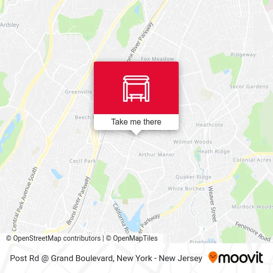 Post Rd @ Grand Boulevard map