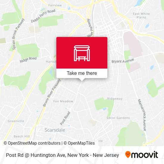 Post Rd @ Huntington Ave map