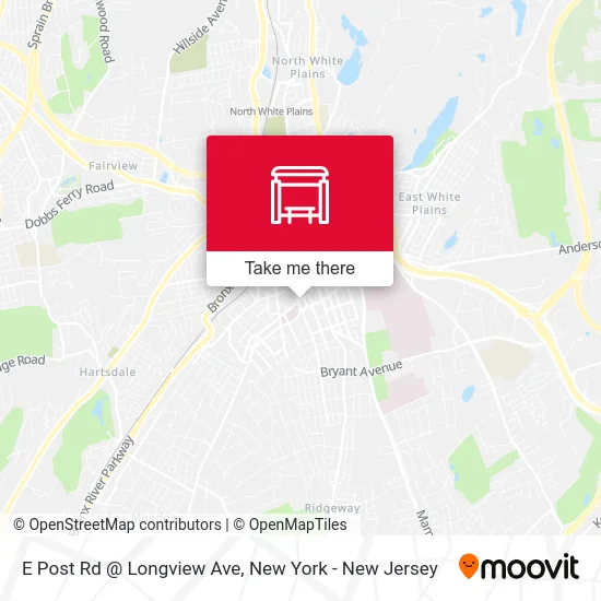 E Post Rd @ Longview Ave map