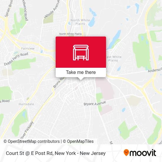 Court St @ E Post Rd map