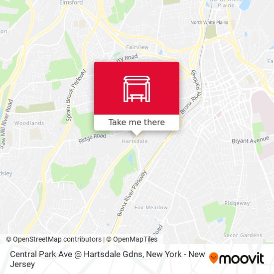 Central Park Ave @ Hartsdale Gdns map