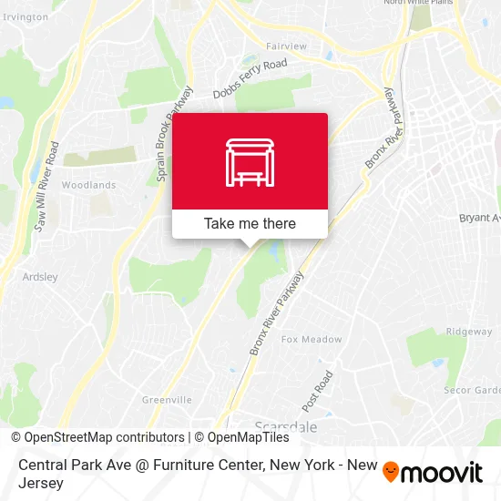 Central Park Ave @ Furniture Center map