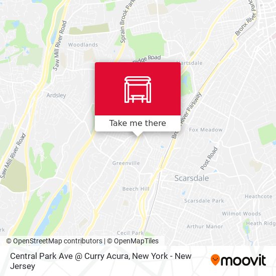 Central Park Ave @ Curry Acura map