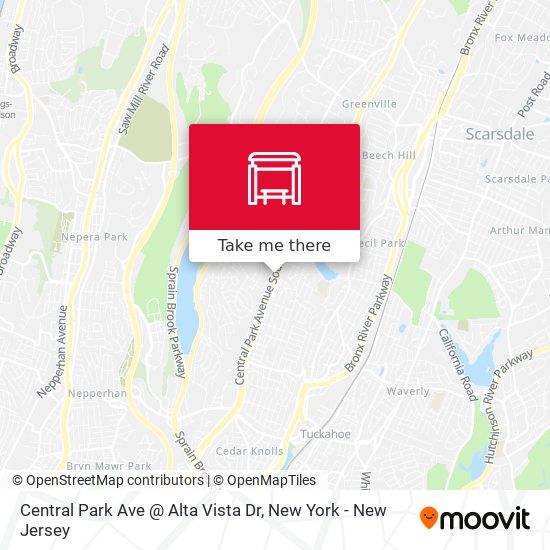 Central Park Ave @ Alta Vista Dr map