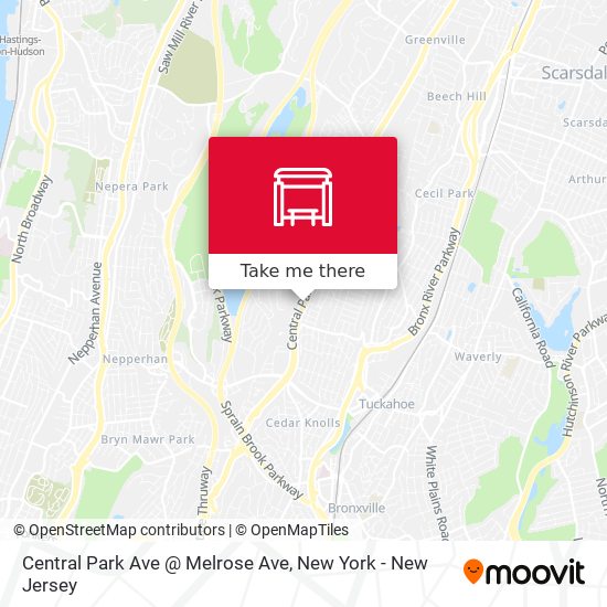 Mapa de Central Park Ave @ Melrose Ave