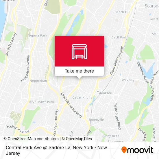Central Park Ave @ Sadore La map