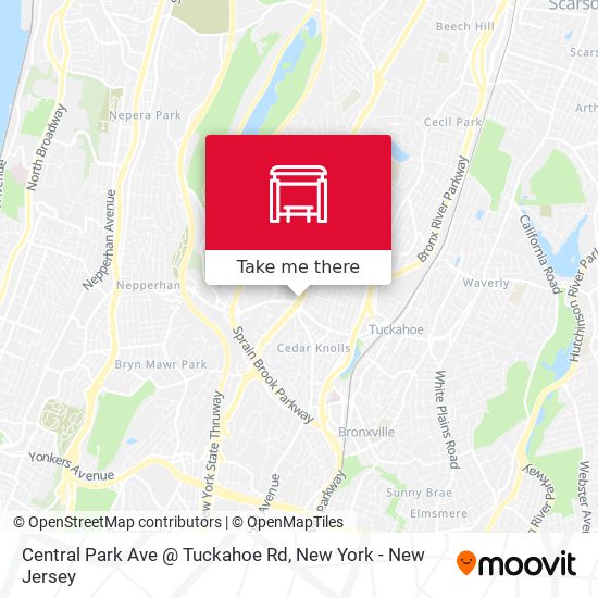 Central Park Ave @ Tuckahoe Rd map
