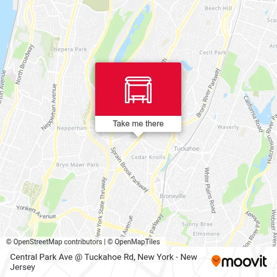 Central Park Ave @ Tuckahoe Rd map
