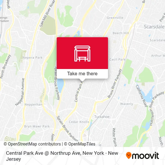 Central Park Ave @ Northrup Ave map