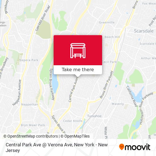 Mapa de Central Park Ave @ Verona Ave