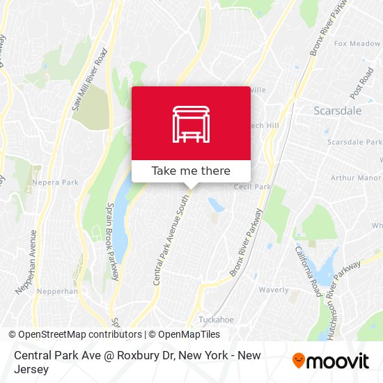 Central Park Ave @ Roxbury Dr map