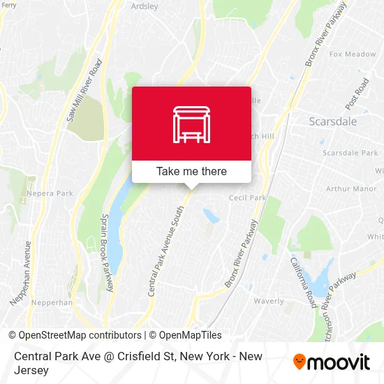 Central Park Ave @ Crisfield St map