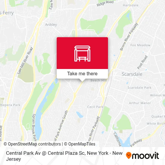 Central Park Av @ Central Plaza Sc map