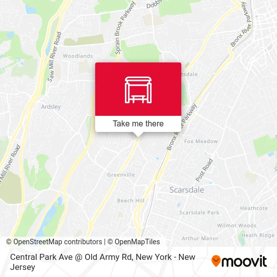 Central Park Ave @ Old Army Rd map