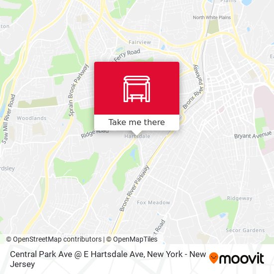 Central Park Ave @ E Hartsdale Ave map