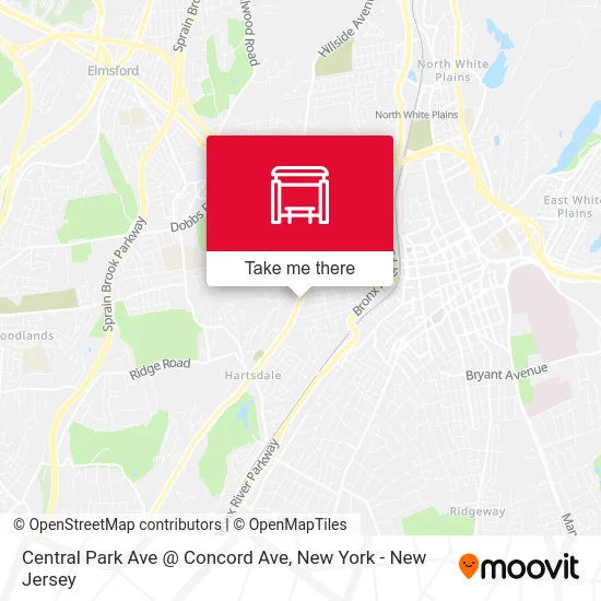 Central Park Ave @ Concord Ave map