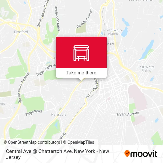 Central Ave @ Chatterton Ave map