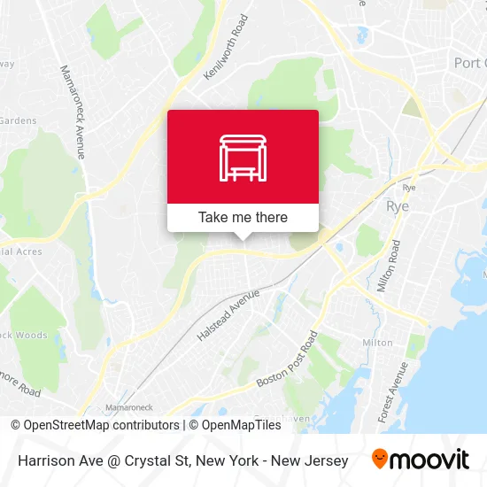 Harrison Ave @ Crystal St map