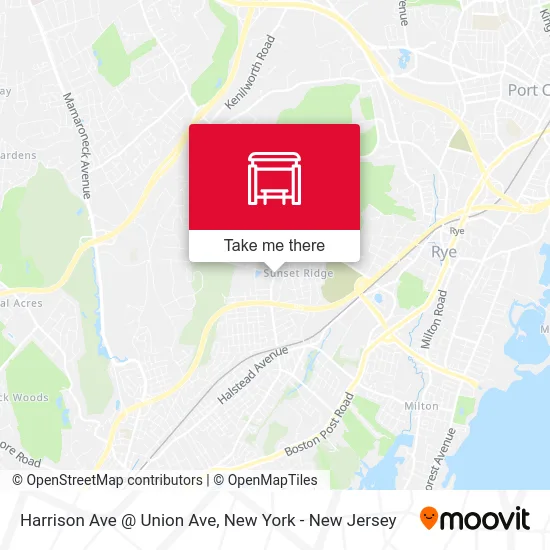 Harrison Ave @ Union Ave map