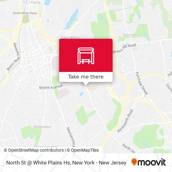 North  St @ White Plains Hs map