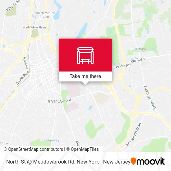 North St @ Meadowbrook Rd map