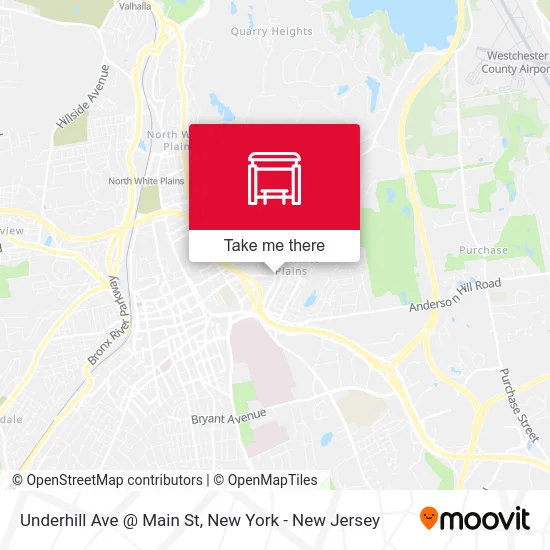 Underhill Ave @ Main St map