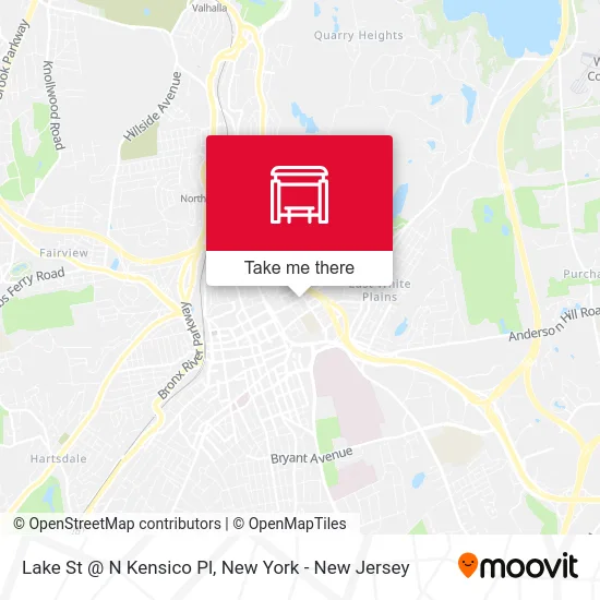 Lake St @ N Kensico Pl map