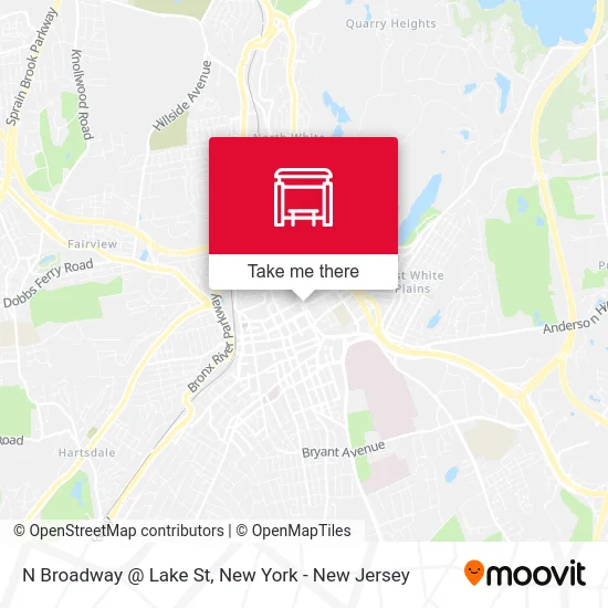 N Broadway @ Lake St map