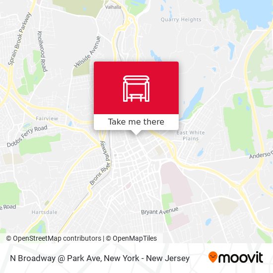 Mapa de N Broadway @ Park Ave