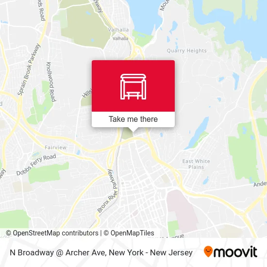 N Broadway @ Archer Ave map