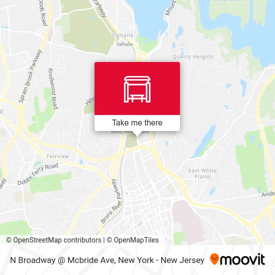 N Broadway @ Mcbride Ave map