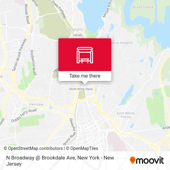 N Broadway @ Brookdale Ave map