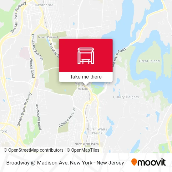 Broadway @ Madison Ave map