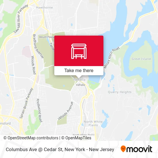 Columbus Ave @ Cedar St map