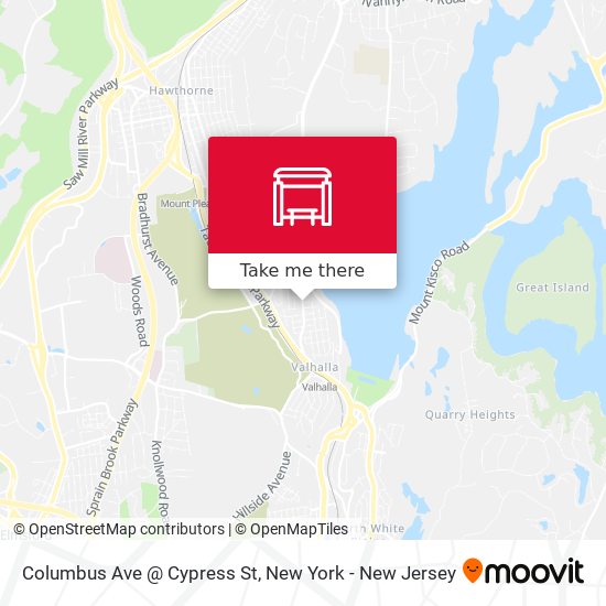 Mapa de Columbus Ave @ Cypress St