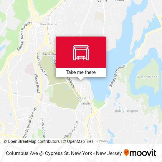Columbus Ave @ Cypress St map
