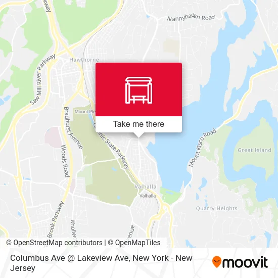 Columbus Ave @ Lakeview Ave map