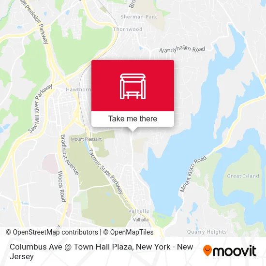 Columbus Ave @ Town Hall Plaza map