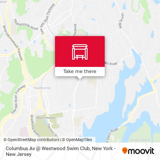Columbus Av @ Westwood Swim Club map