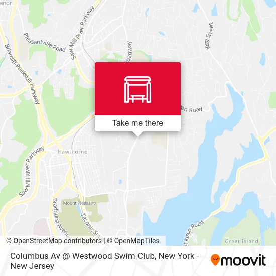 Columbus Av @ Westwood Swim Club map