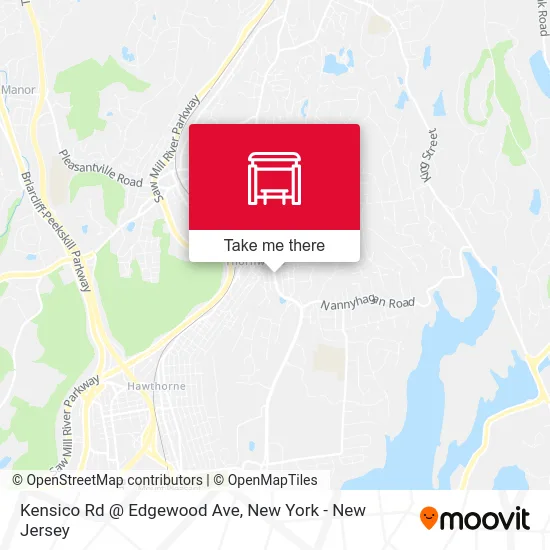 Kensico Rd @ Edgewood Ave map