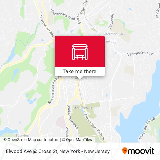 Mapa de Elwood Ave @ Cross St